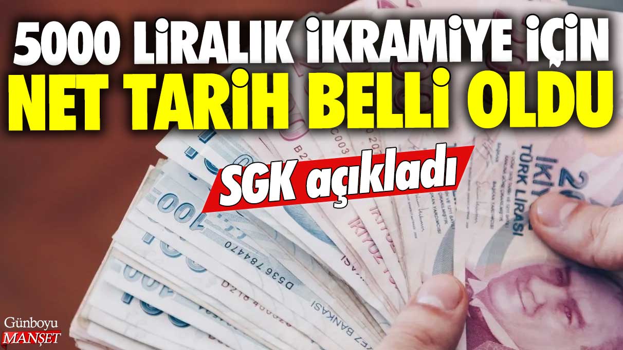 SGK açıkladı: Emekliye 5000 liralık ikramiye için net tarih belli oldu