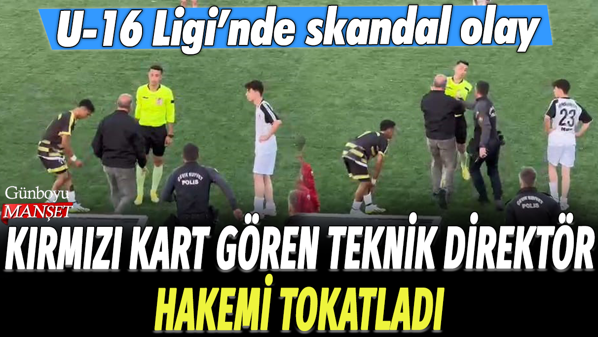 Muş'ta Kırmızı kart gören teknik direktör hakemi tokatladı: U-16 Ligi'nde skandal olay