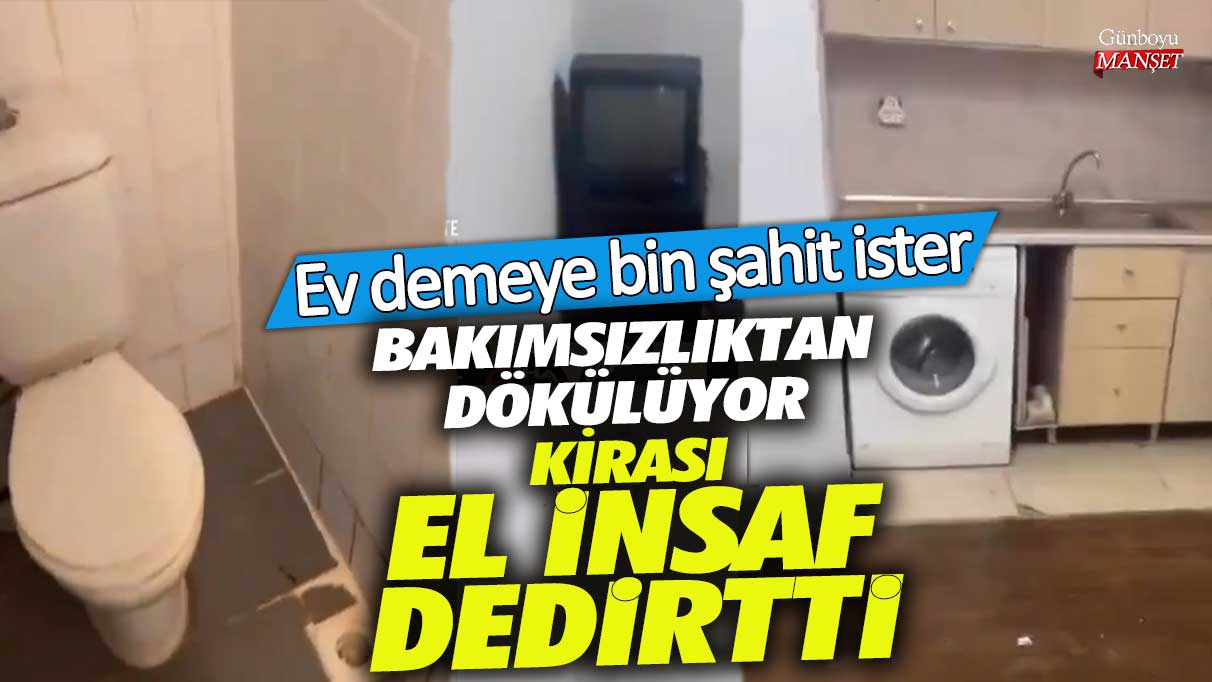 Üsküdar’da bakımsızlıktan dökülen evin kirası el insaf dedirtti!