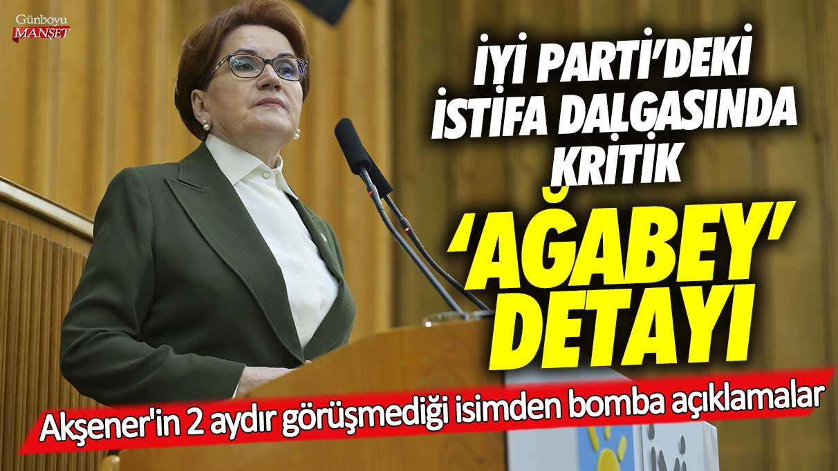 İYİ Parti'deki istifa dalgasında kritik ağabey detayı! Akşener'in 2 aydır görüşmediği isimden bomba açıklamalar