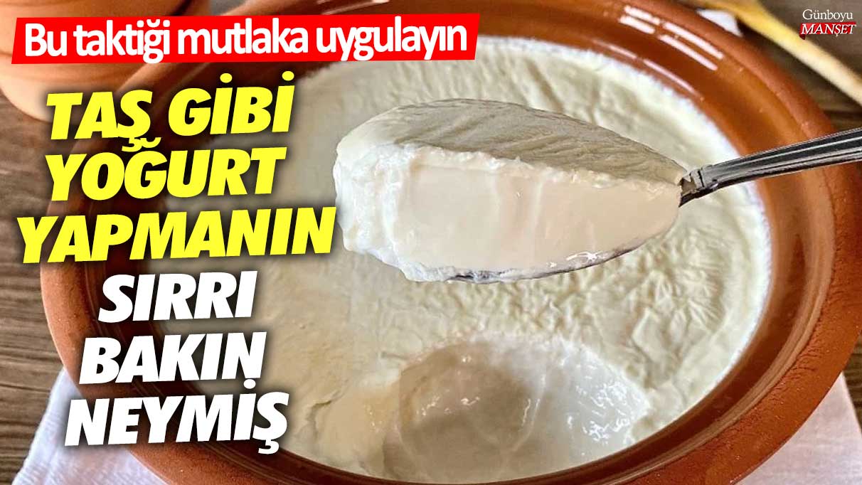 Taş gibi yoğurt yapmanın sırrı bakın neymiş! Bu taktiği mutlaka uygulayın