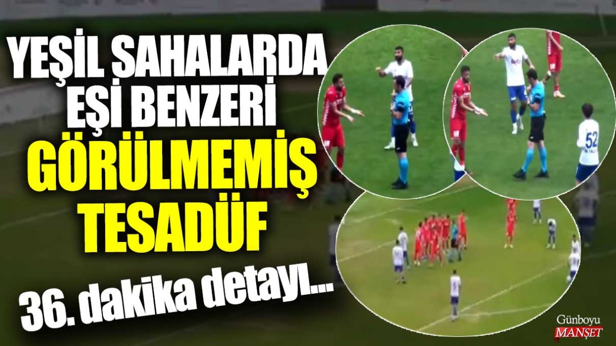 Yeşil sahalarda eşi benzeri görülmemiş tesadüf! 36. dakika detayı...