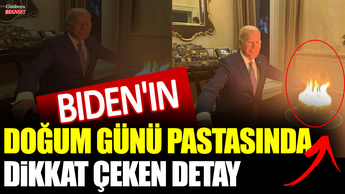 Biden'ın doğum günü pastasında dikkat çeken detay