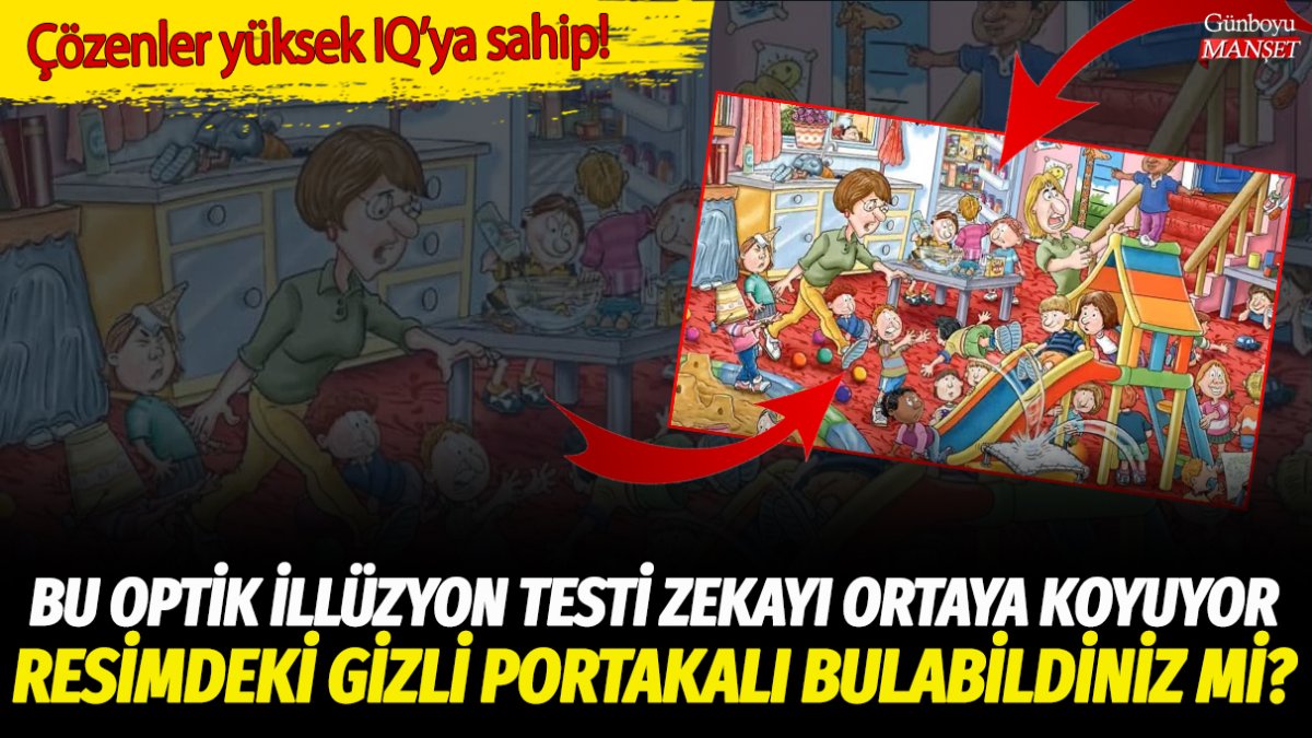 Resimdeki gizli portakalı bulanlar dahi seviyesinde kabul ediliyor! İşte sadece yüksek IQ'su olanların 9 saniyede yanıt bulduğu o soru