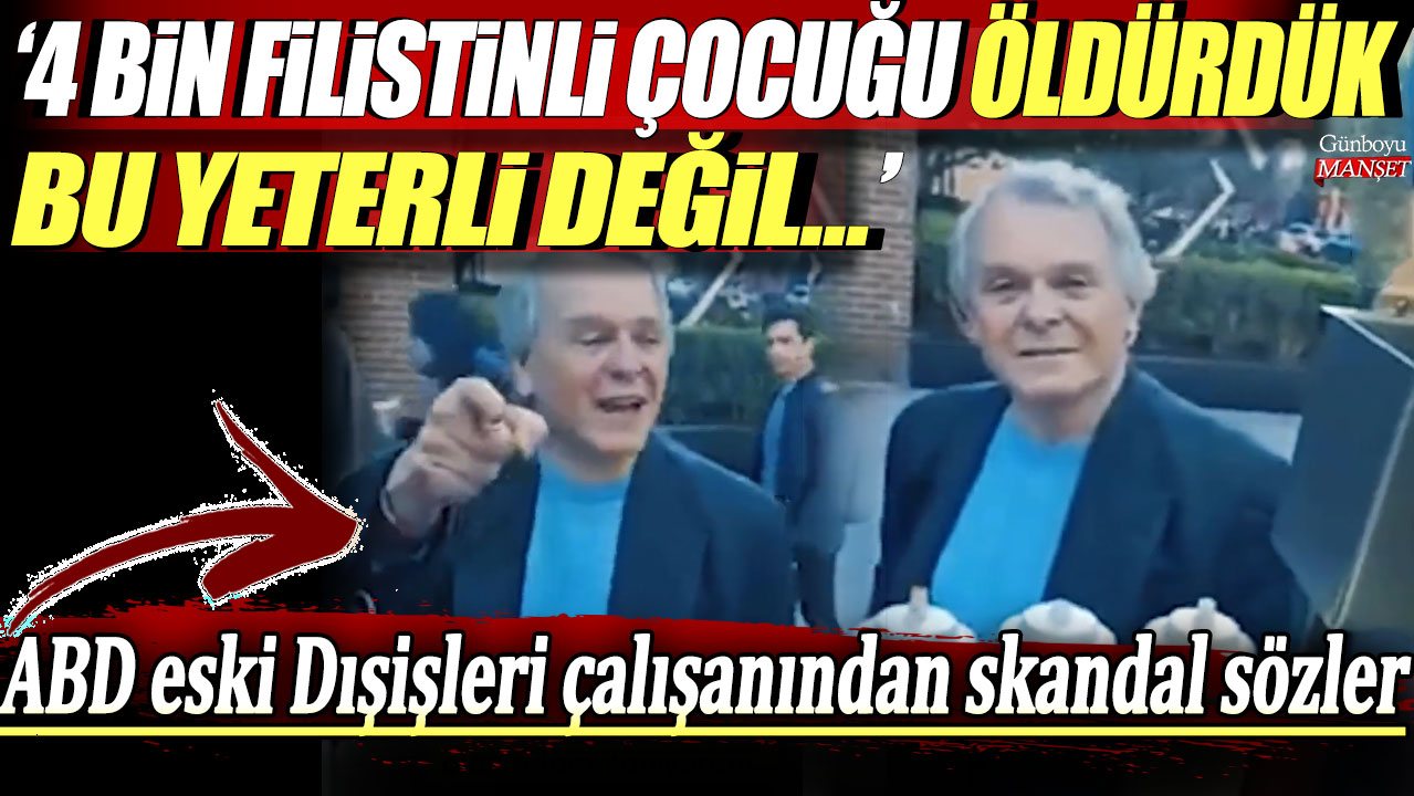 ABD eski Dışişleri çalışanından skandal yaratan sözler: 4 bin Filistinli çocuğu öldürdük, bu yeterli değil!