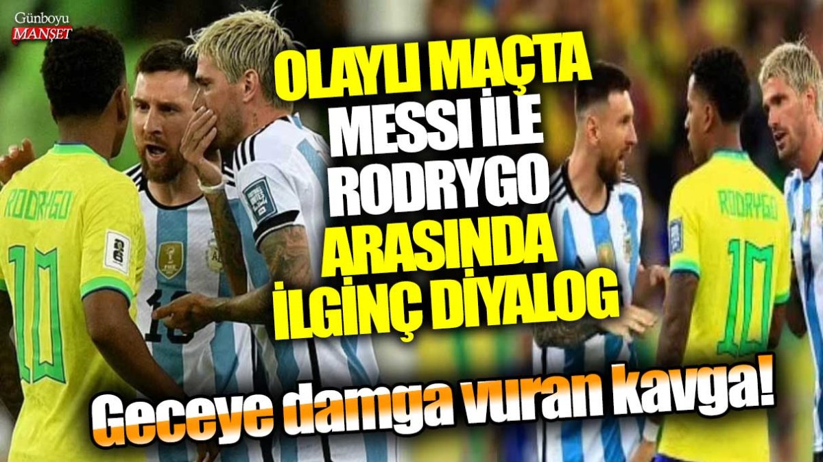 Geceye damga vuran kavga! Olaylı maçta  Messi ile Rodrygo arasında ilginç diyalog