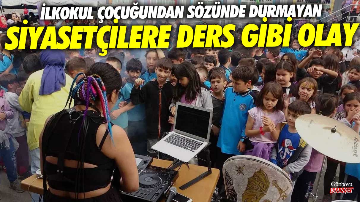 Denizli’de ilkokul çocuğundan sözünde durmayan siyasetçilere ders gibi olay