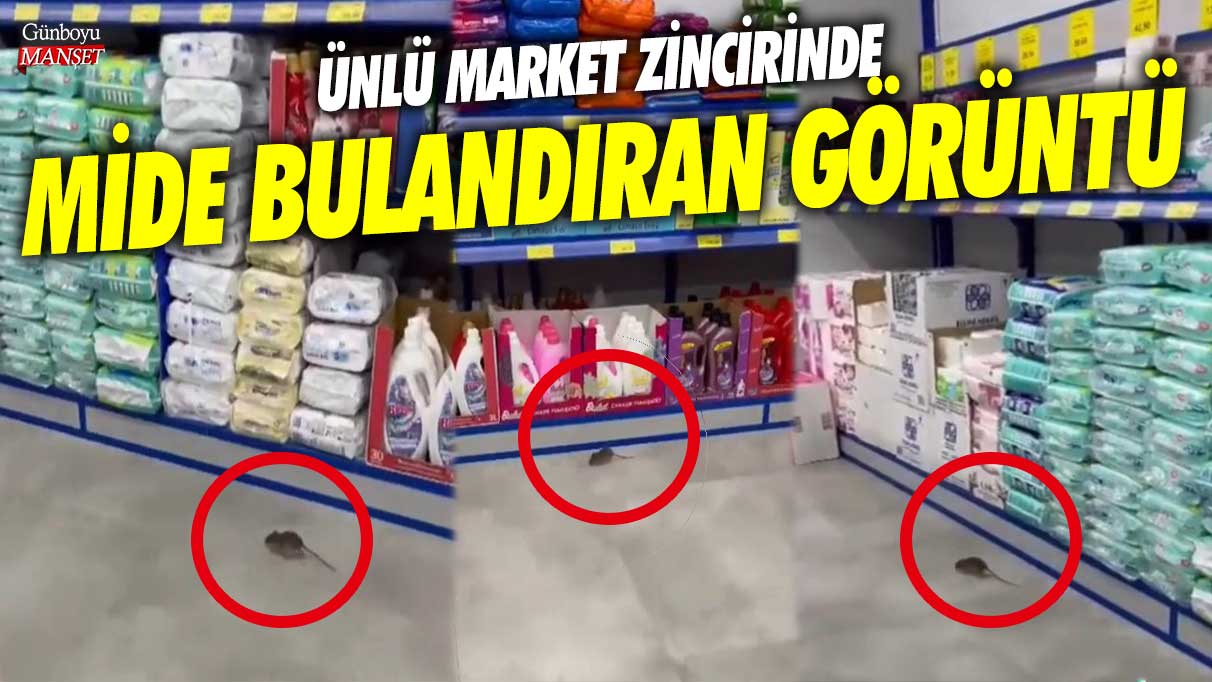 Ünlü market zincirinde mide bulandıran görüntü