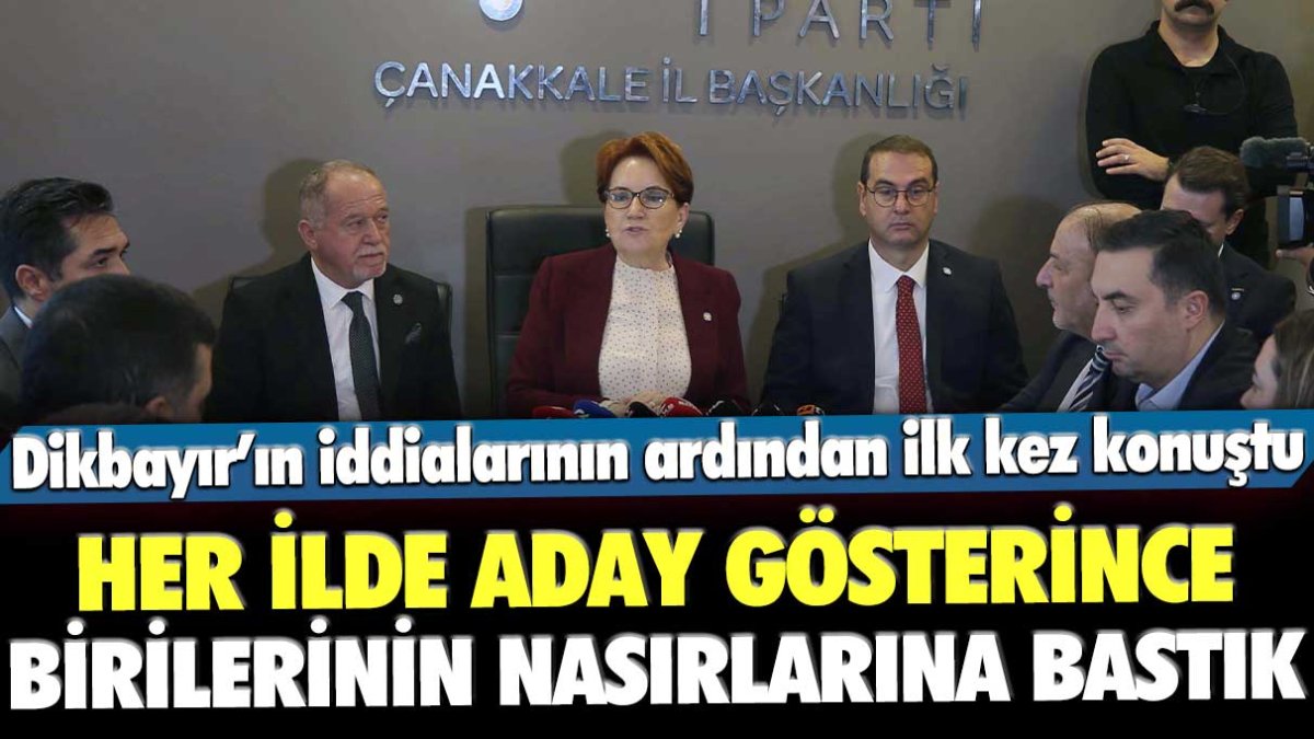 Meral Akşener, Ümit Dikbayır'ın iddialarının ardından ilk kez konuştu: Birilerinin nasırlarına bastık