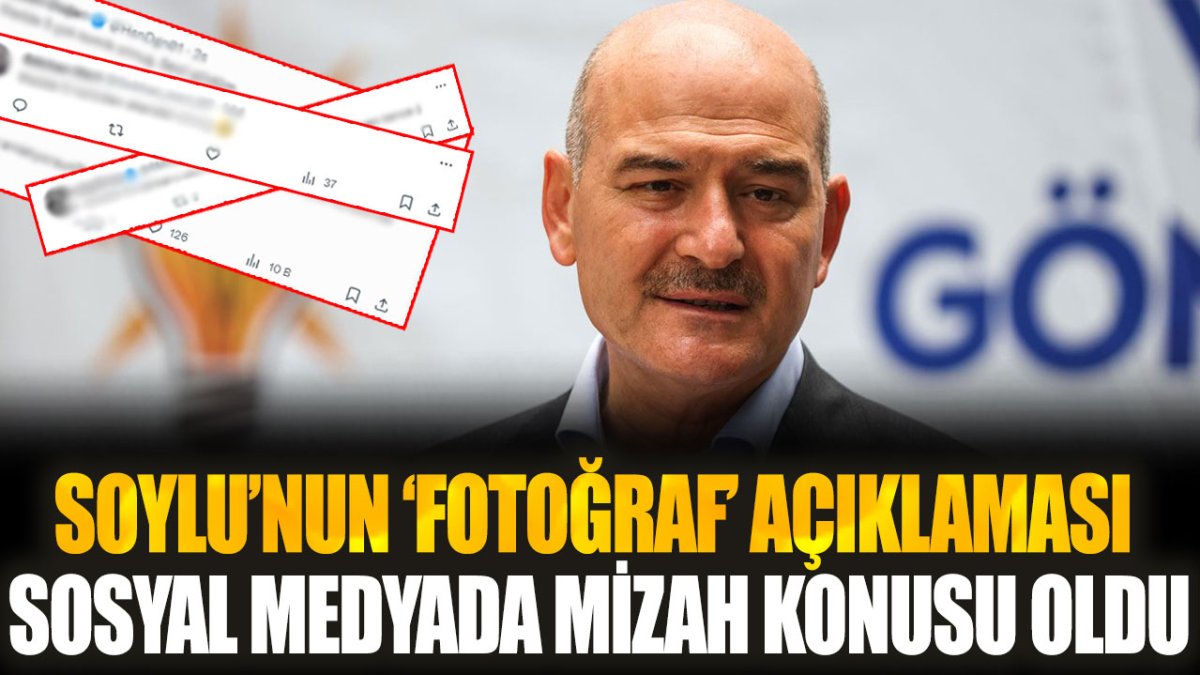 Soylu'nun fotoğraf açıklaması sosyal medyada mizah konusu oldu: Okuyanlar bu sözlerle dalga geçti...