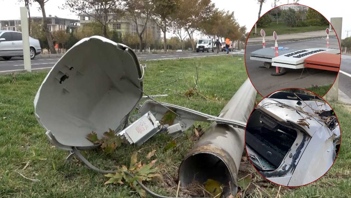 Şiddetli fırtına ağaçları söktü, tabelaları devirdi, çatıları uçurdu!