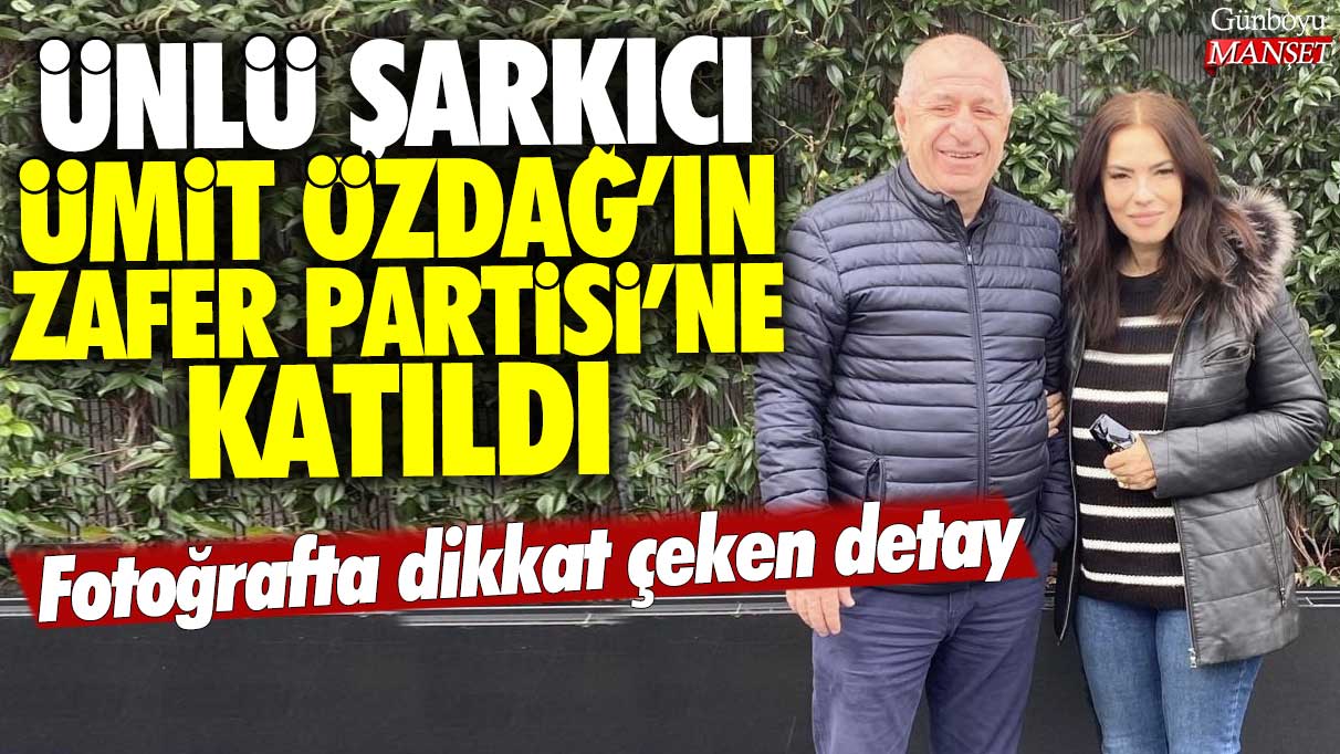 Ünlü şarkıcı Yeşim Salkım Ümit Özdağ'ın Zafer Partisi'ne katıldı! Fotoğrafta dikkat çeken detay