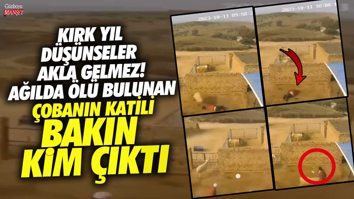 Ağılda ölü bulunan çobanın katili bakın kim çıktı! Kırk yıl düşünseler akla gelmez