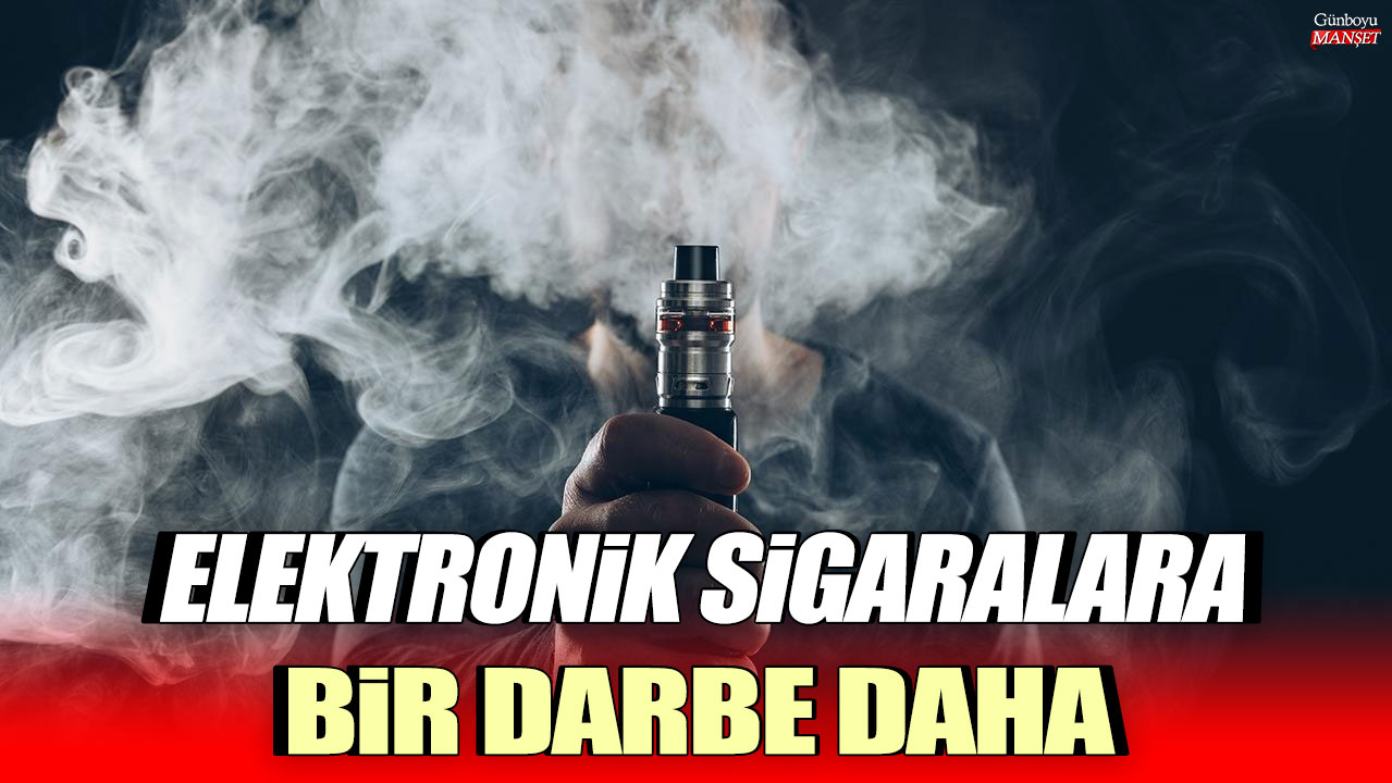 Elektronik sigaralara bir darbe daha