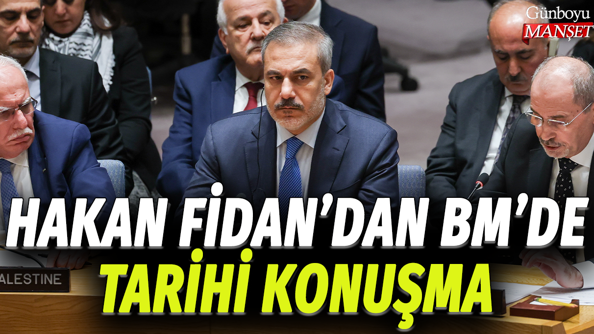 Hakan Fidan'dan BM'de tarihi konuşma