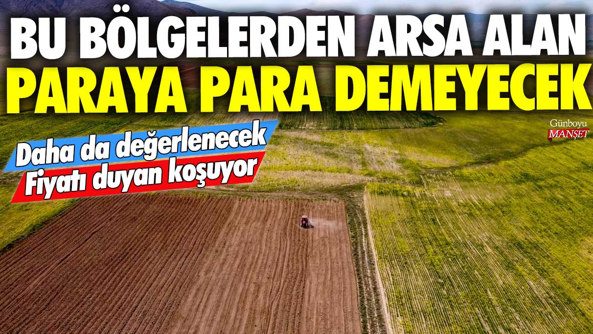 Bu bölgelerden arsa alan paraya para demeyecek! Daha da değerlenecek: Fiyatı duyan koşuyor