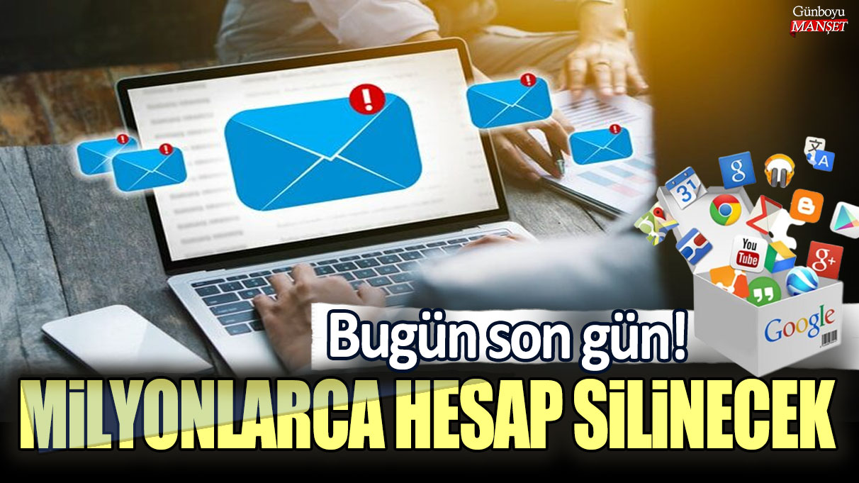 Son gün bugün: Google milyonlarca hesap silecek!