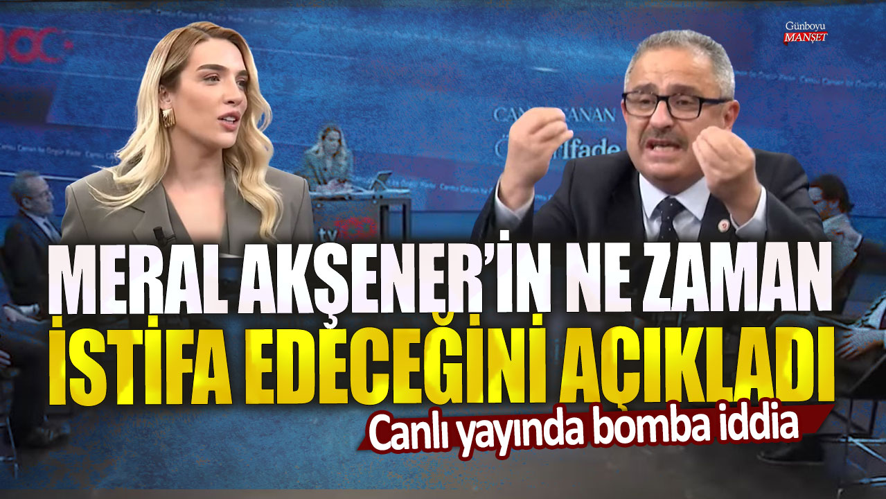 Meral Akşener'in İYİ Parti'den ne zaman istifa edeceğini açıkladı! TV100 canlı yayınında Sinan Burhan'dan bomba iddia