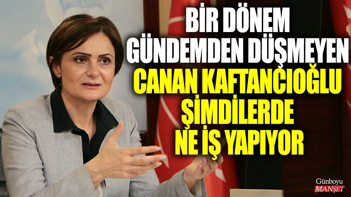 Bir dönem gündemden düşmeyen Canan Kaftancıoğlu şimdilerde ne iş yapıyor