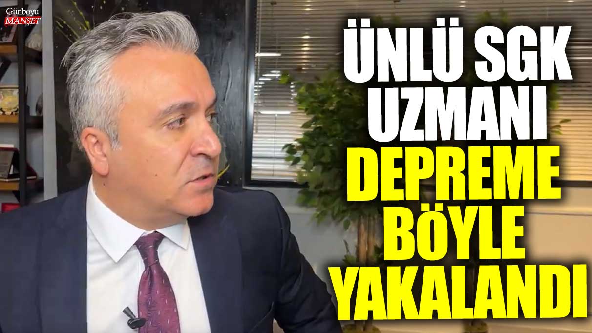 Ünlü SGK uzmanı Özgür Erdursun Bursa'da depreme canlı yayında yakalandı