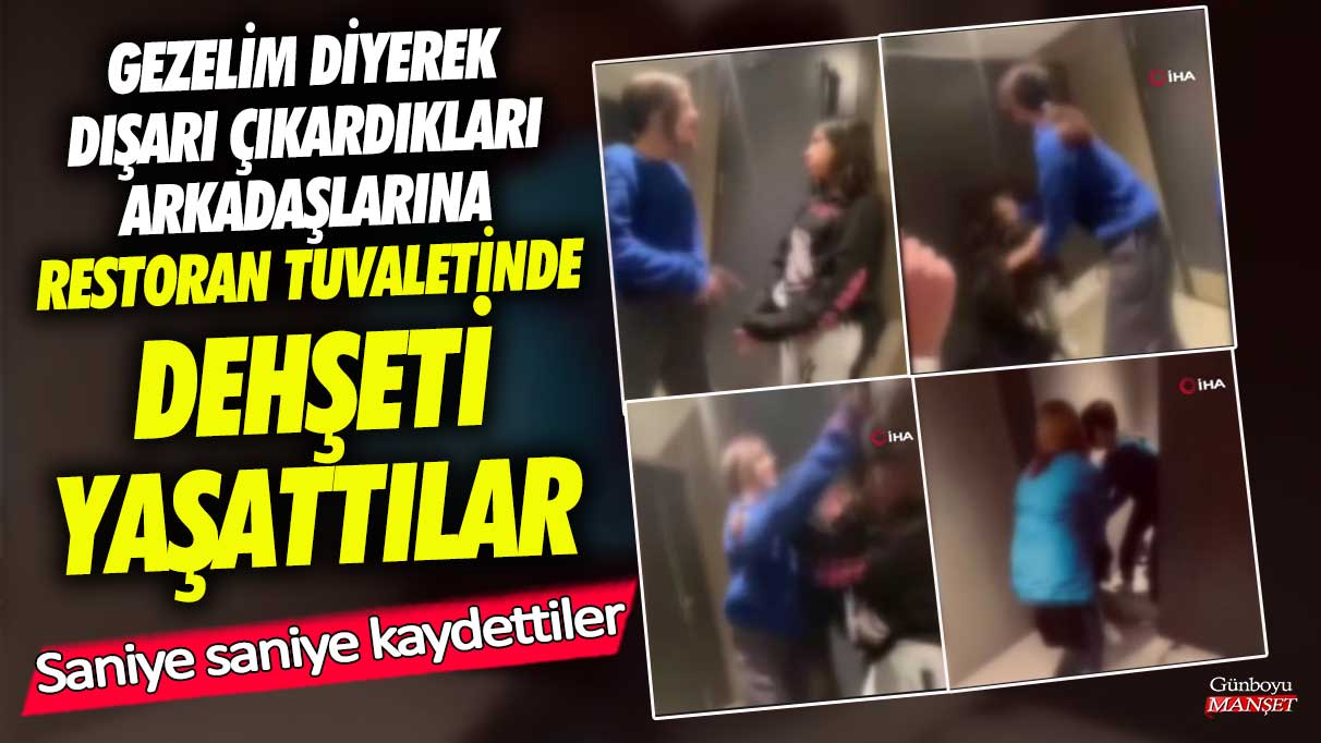 Beylikdüzü’nde gezelim diyerek dışarı çıkardıkları arkadaşlarına restoran tuvaletinde dehşeti yaşattılar