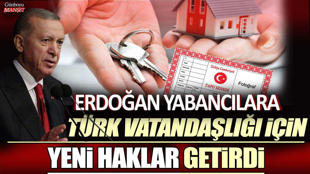 Cumhurbaşkanı Erdoğan yabancılara Türk vatandaşlığı için yeni haklar getirdi