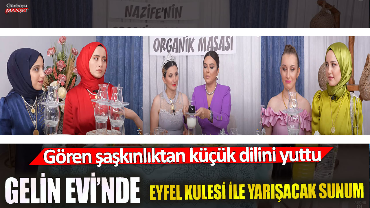 Gelin Evi’nde Eyfel Kulesi ile yarışacak sunum! Gören şaşkınlıktan küçük dilini yuttu