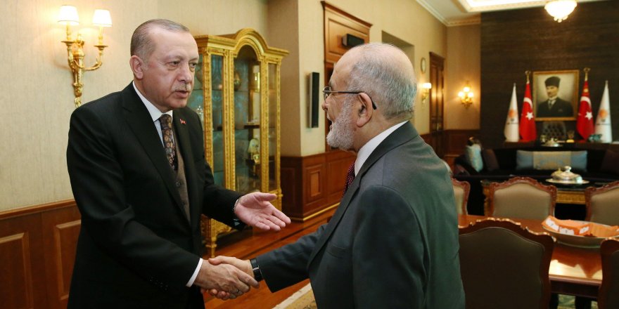 Cumhurbaşkanı Erdoğan, Karamollaoğlu ile görüştü