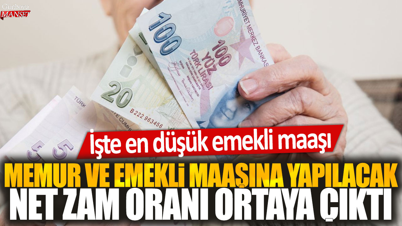 Memur ve emekli maaşlarına yapılacak net zam oranı ortaya çıktı İşte en düşük emekli maaşı