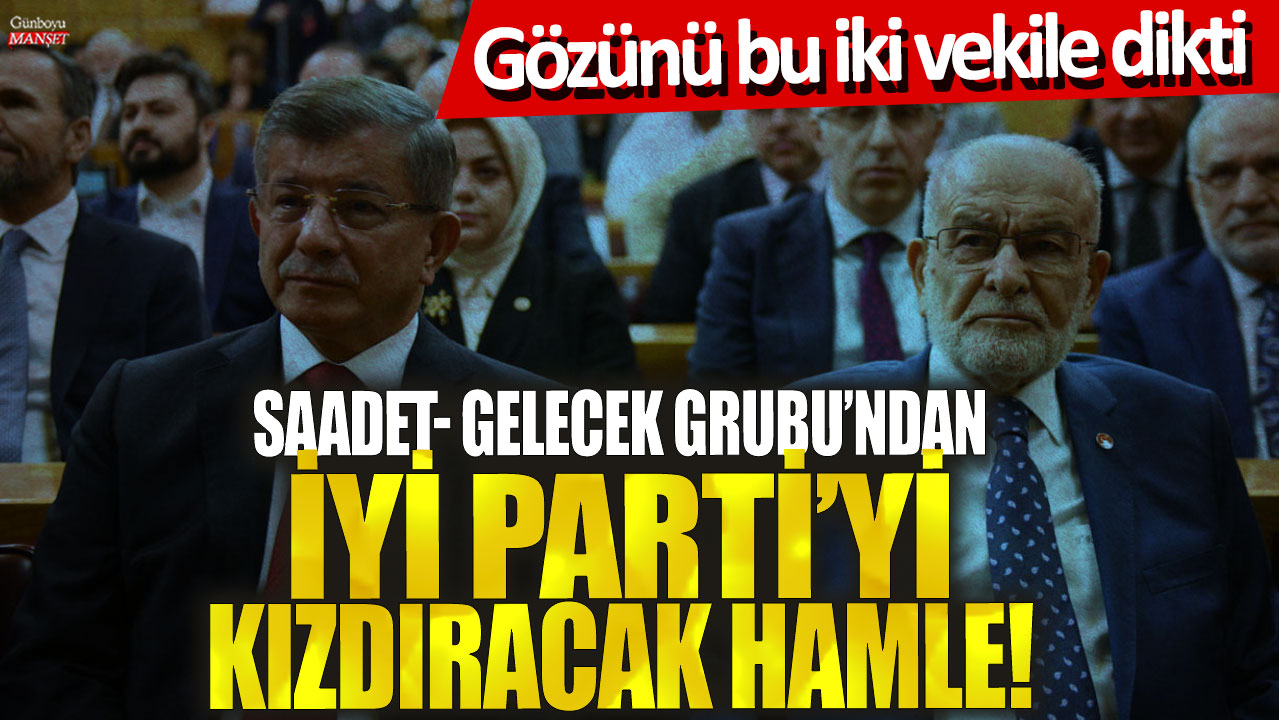 Saadet-Gelecek grubundan İYİ Parti'yi kızdıracak hamle! Gözünü bu iki vekile dikti