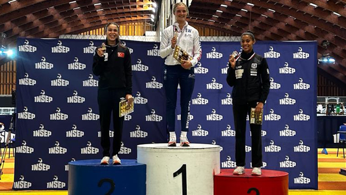 Milli pentatlet İlke Özyüksel Mihrioğlu, Fransa’da gümüş madalya aldı