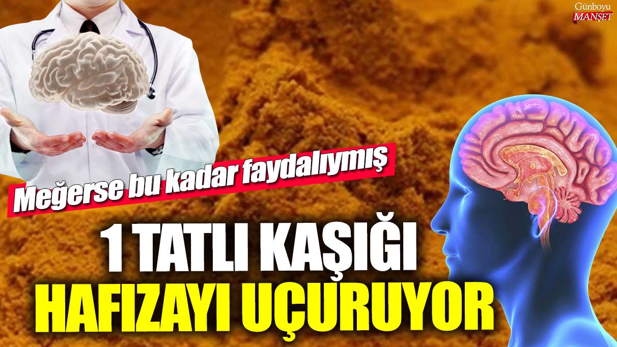 1 tatlı kaşığı hafızayı uçuruyor! Meğerse bu kadar faydalıymış