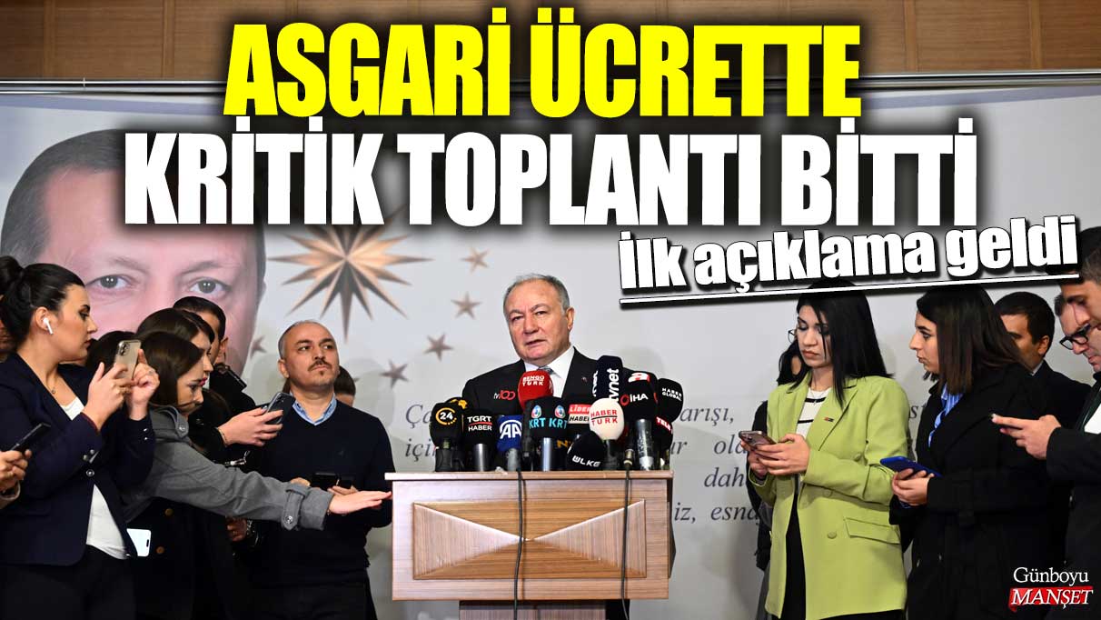 Son dakika...Asgari ücrette kritik toplantı bitti! İlk açıklama geldi