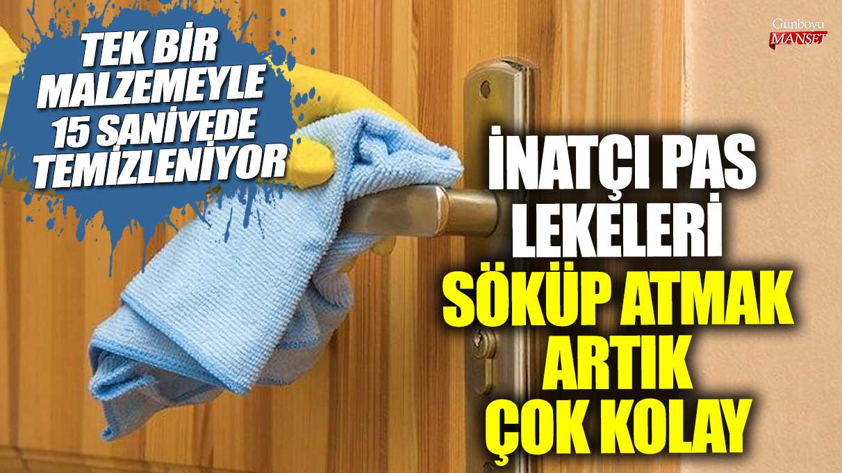 İnatçı pas lekeleri söküp atmak artık çok kolay!  Tek bir malzemeyle 15 saniyede temizleniyor