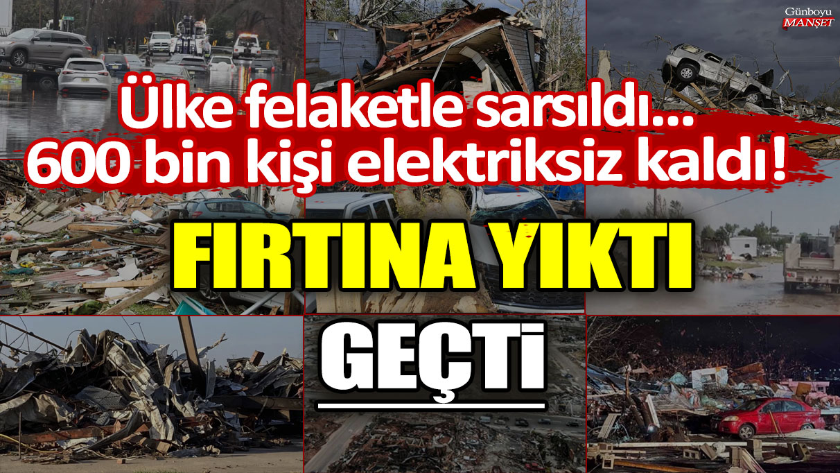 Ülke felaketle sarsıldı... 60 bin kişi elektriksiz kaldı: Fırtına ve sel yıktı geçti!