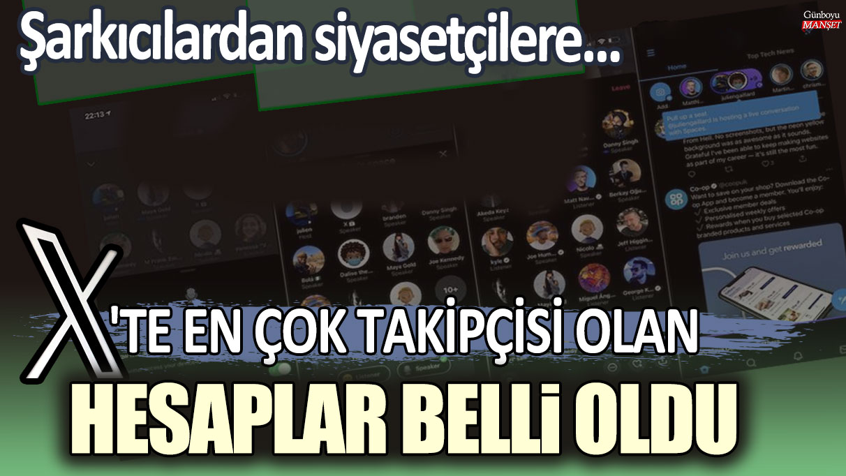 Şarkıcılardan siyasetçilere... X'te en çok takipçisi olan hesaplar belli oldu