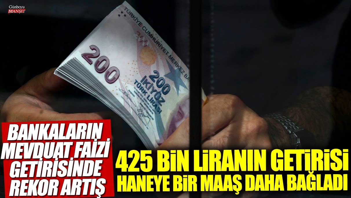 425 bin liranın 32 ve 92 günlük getirisi haneye bir maaş daha bağladı: Bankaların mevduat faizi getirisinde rekor artış