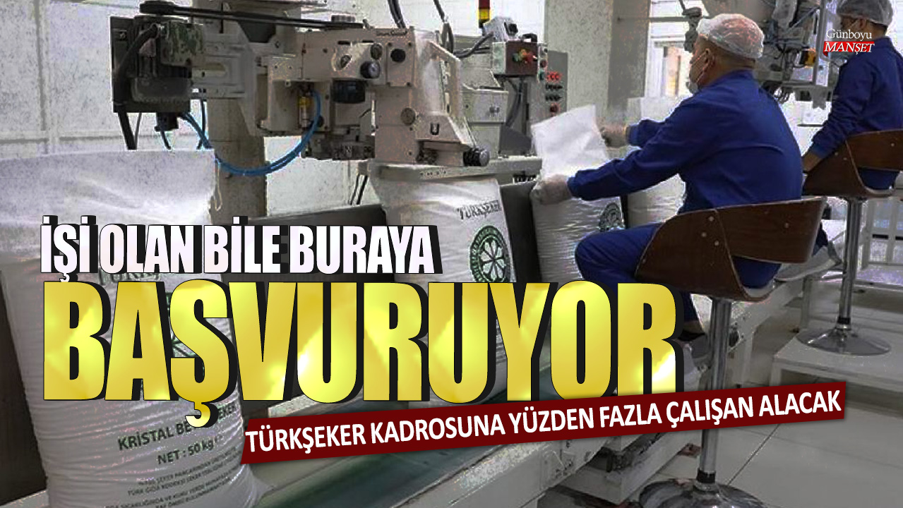 İşi olan bile buraya başvuruyor! Türkşeker kadrosuna yüzden fazla çalışan alacak