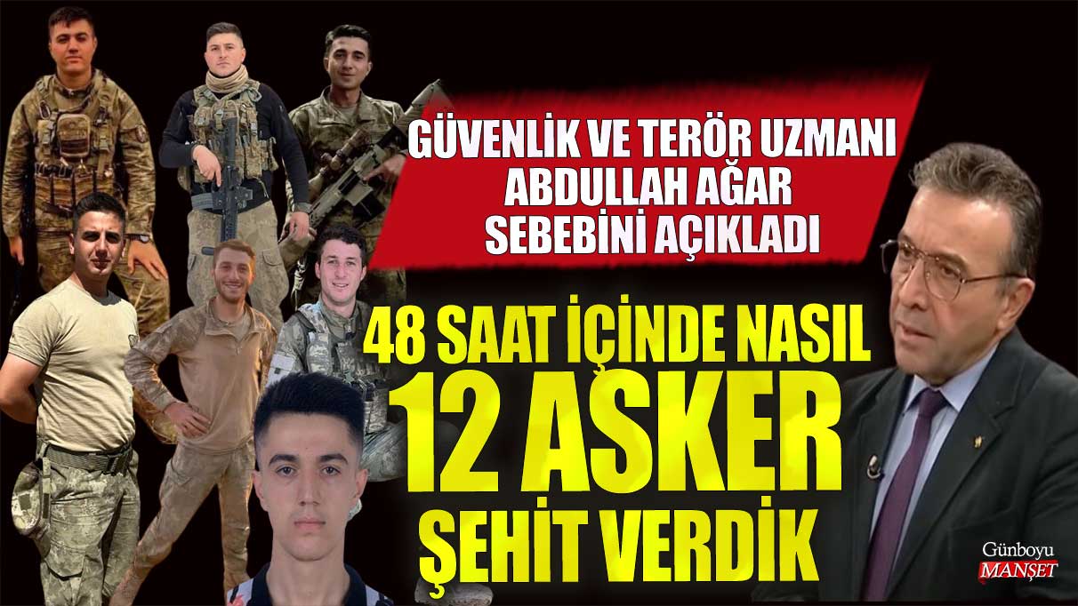 48 saatte nasıl 12 şehit verdik! Güvenlik ve Terör Uzmanı Abdullah Ağar sebebini canlı yayında açıkladı