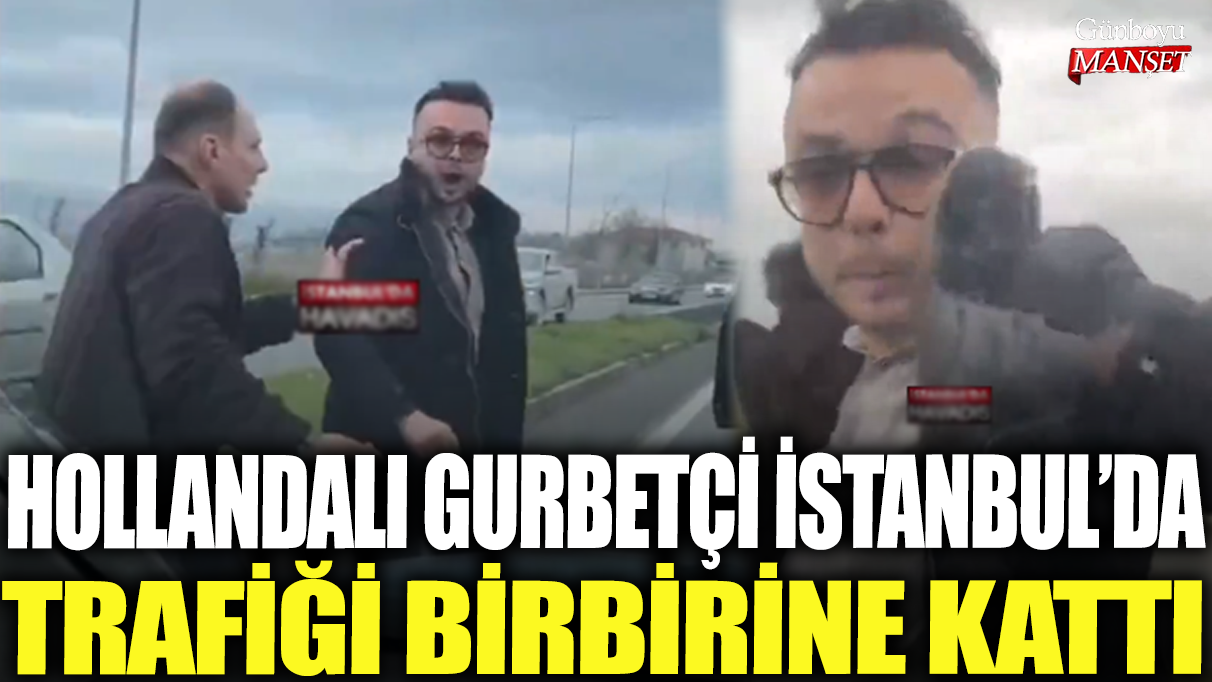 Hollandalı gurbetçi İstanbul'da trafiği birbirine kattı