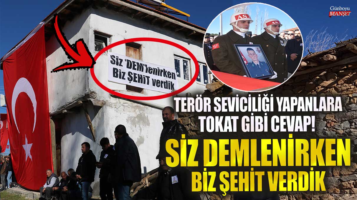 Terör seviciliği yapanlara tokat gibi mesaj! Siz DEM’lenirken biz şehit verdi