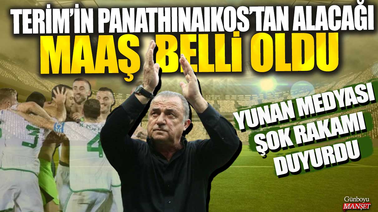 Fatih Terim’in Panathınaıkos’tan alacağı maaş belli oldu! Yunan Basını şok rakamı duyurdu