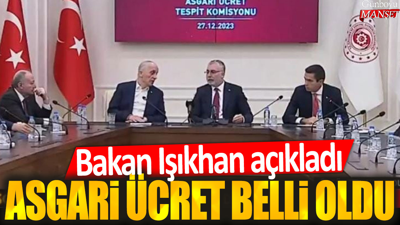 Asgari ücret belli oldu