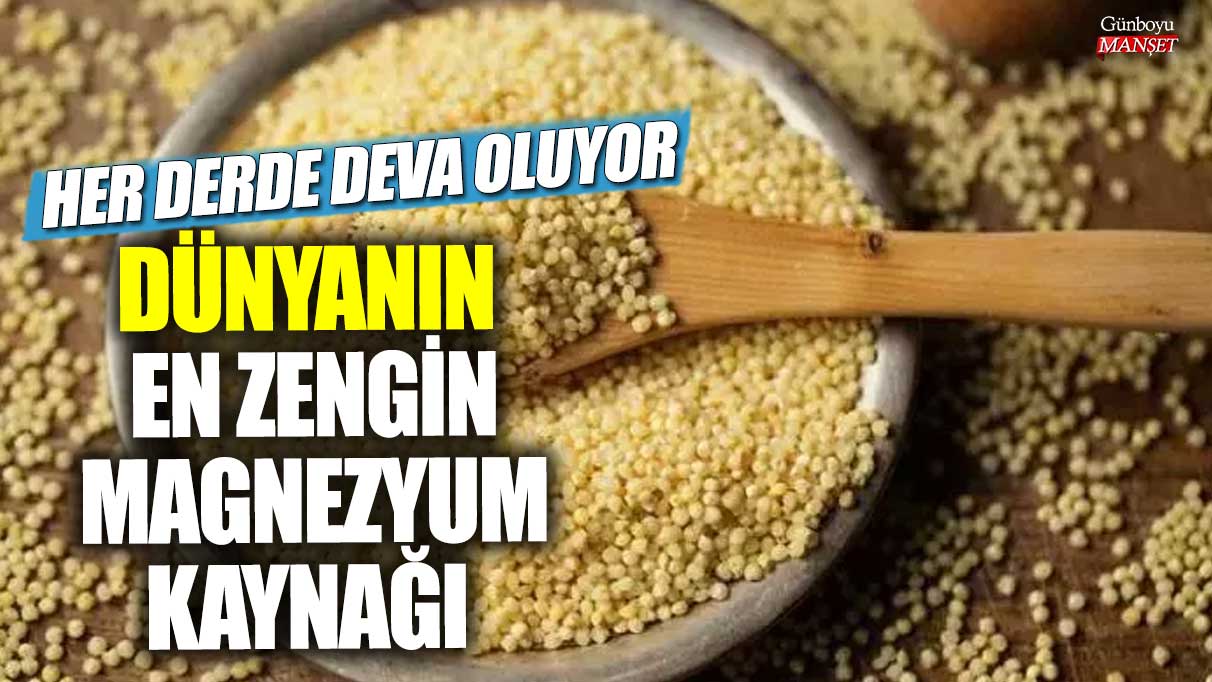 Dünyanın en zengin magnezyum kaynağı!  Her derde deva oluyor