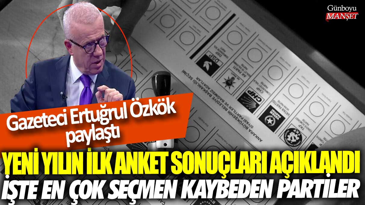 Yeni yılın ilk anket sonuçları açıklandı: İşte en çok seçmen kaybeden partiler...