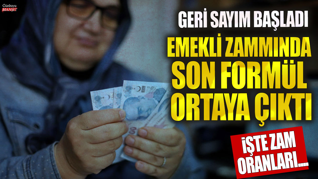 Emekli zammında son formül ortaya çıktı: İşte SSK, Bağ-Kur ve memur emeklisinin alacağı zam oranı