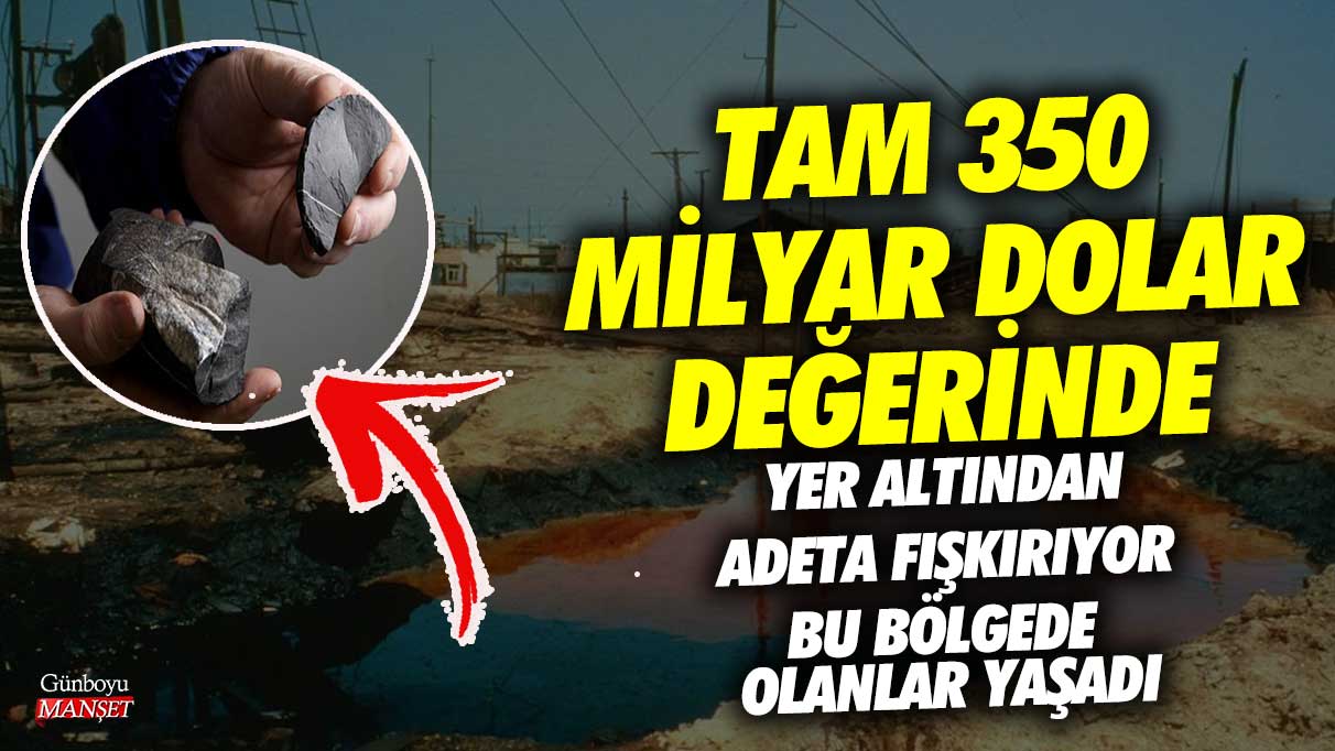 Tam 350 milyar dolar değerinde! Yer altından adeta fışkırıyor bu bölgede olanlar yaşadı