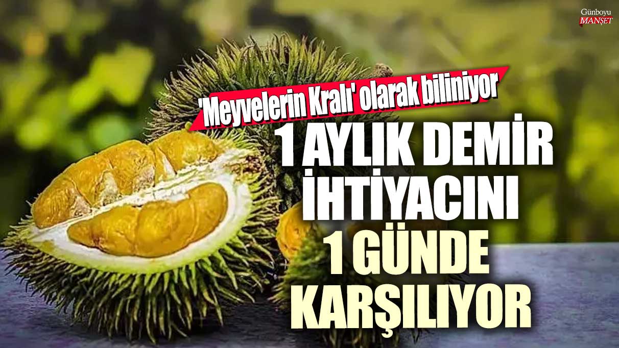 1 aylık demir ihtiyacını 1 günde karşılıyor!  'Meyvelerin Kralı' olarak biliniyor