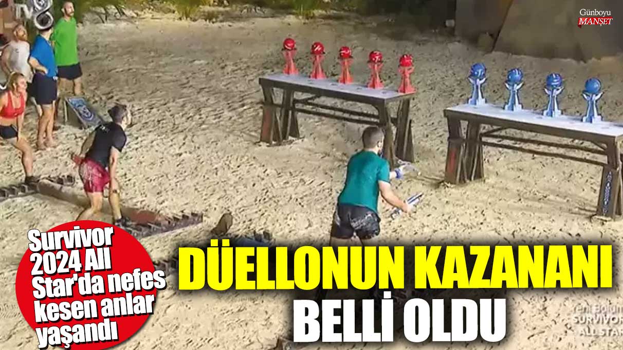 Düellonun kazananı belli oldu! Survivor 2024 All Star'da nefes kesen anlar yaşandı