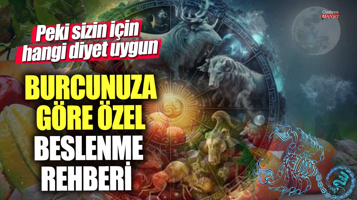 Burcunuza göre özel beslenme rehberi!  Peki sizin için hangi diyet uygun